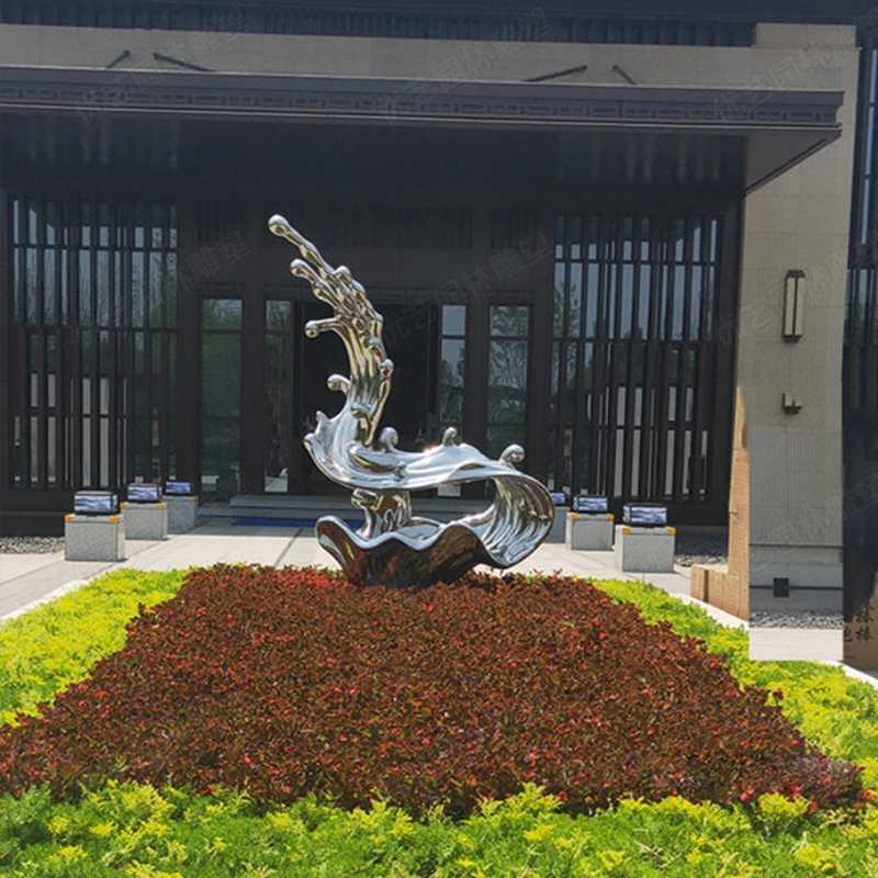 不銹鋼流水雕塑，不銹鋼雕塑廠家